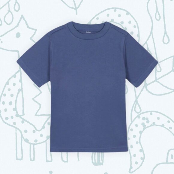 Gerber Baby Toddler  Solid Short Sleeve T-Shirts Jersey Royal - 12 Months - Picture 1 of 3